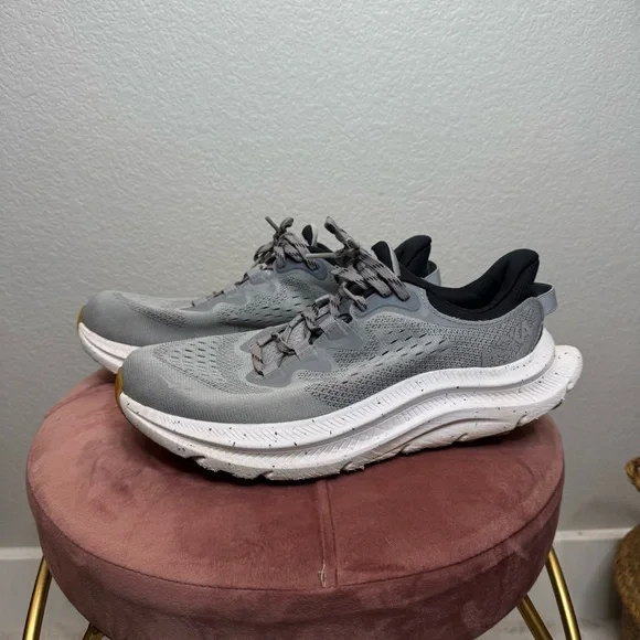 Hoka One One Kawana 2 Men’s Gray Running Sneakers Size 8.5 Mesh Foam Cushioned - Picture 2 of 11